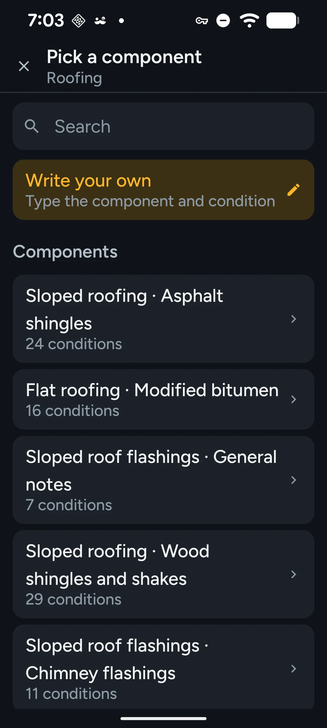 Kensa app: your own components.